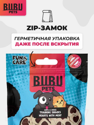 Лакомство для животных Bubu Pets Сердечки для дрессировки / PS0068