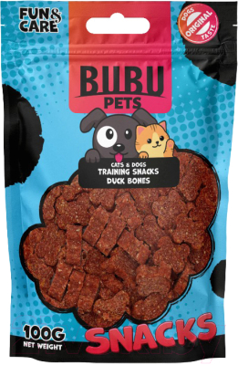 Лакомство для животных Bubu Pets Косточки для дрессировки, утка / PS0069 - фото