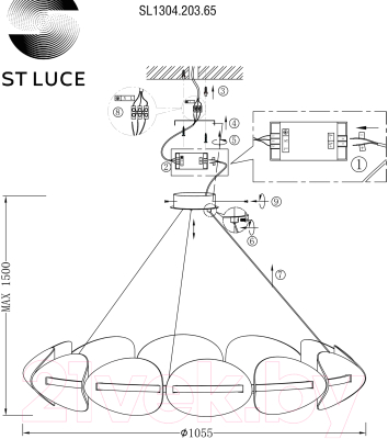 Люстра ST Luce SL1304.203.65