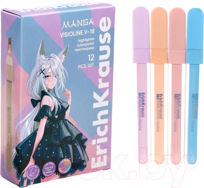 Текстовыделитель Erich Krause Visioline V-18 Manga / 60811 - фото