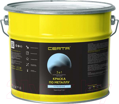 Краска Certa По металлу 3в1 RAL8019 - фото