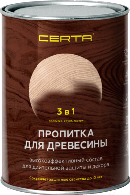 Пропитка для дерева Certa 3в1 - фото