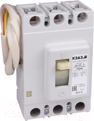 Выключатель автоматический КЭАЗ ВА51-35М1-341810-40А-250-690AC-НР230AC/220DC-УХЛ3 / 235719 - фото