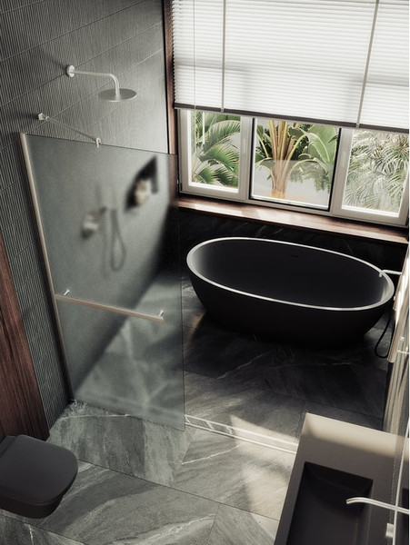 Душевая стенка MaybahGlass 69x195 / MGD-725-5ш