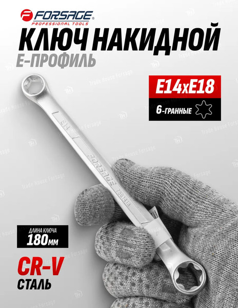 Гаечный ключ Forsage Накидной F-7561418
