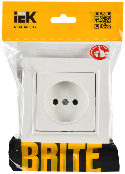 Розетка IEK Brite BR-R10-10-K01-F