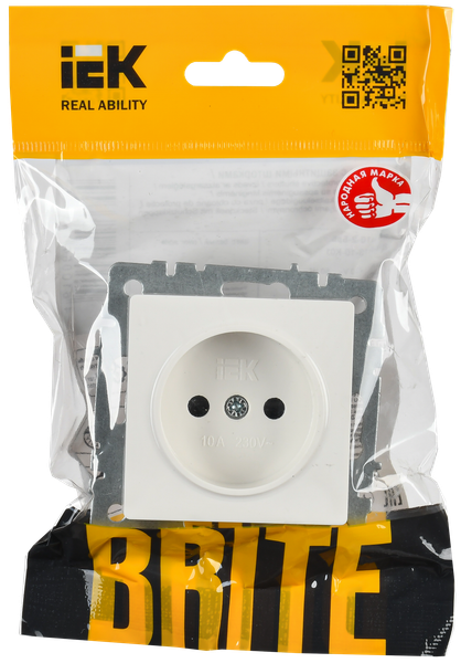 Розетка IEK Brite BR-R13-10-K01