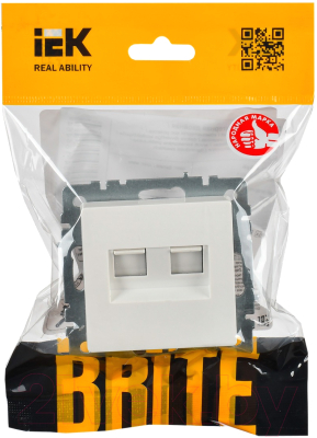 Розетка IEK Brite BR-K20-2-K01