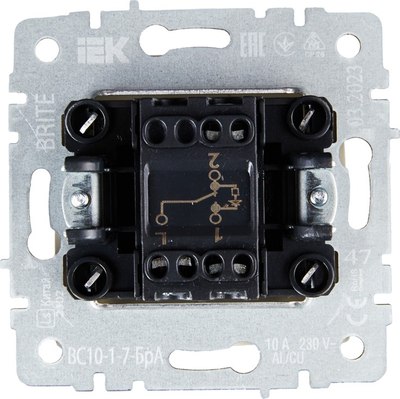 Выключатель IEK Brite BR-V12-1-10-K47