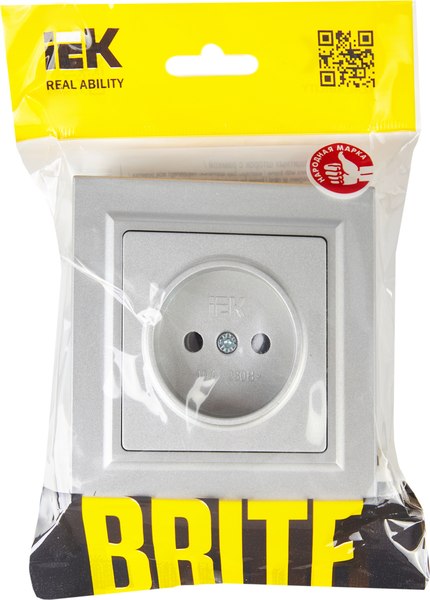 Розетка IEK Brite BR-R10-10-K47-F
