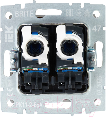 Розетка IEK Brite BR-K20-2-K47