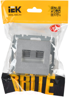Розетка IEK Brite BR-K20-2-K47