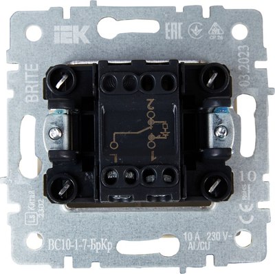 Выключатель IEK Brite BR-V12-1-10-K10