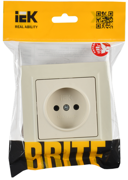 Розетка IEK Brite BR-R10-10-K10-F