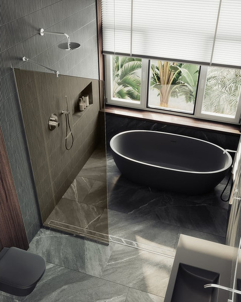 Душевая стенка MaybahGlass 89x195 / MGD-691-5у