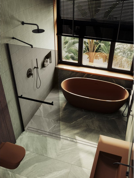 Душевая стенка MaybahGlass 89x195 / MGD-733-6ш