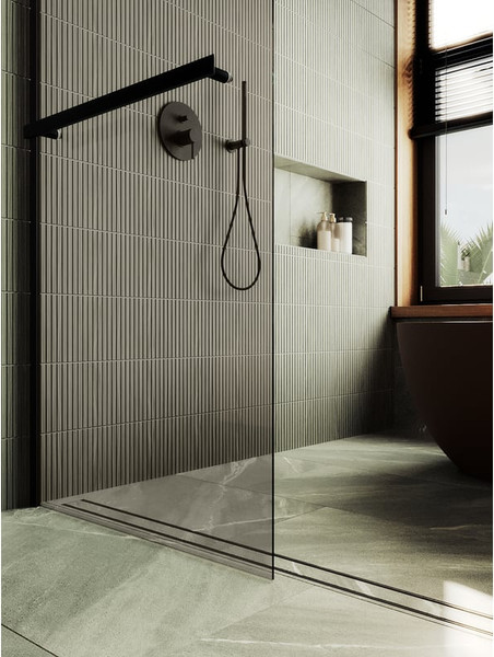 Душевая стенка MaybahGlass 89x195 / MGD-733-6ш
