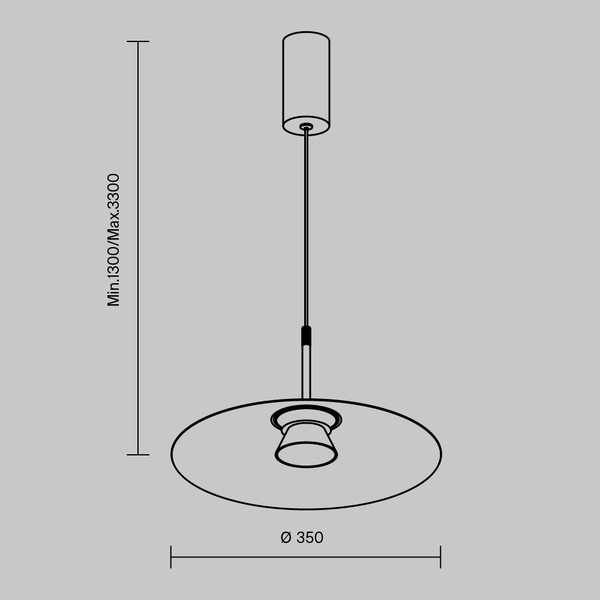 Потолочный светильник Maytoni Modern MOD352PL-L10W3K