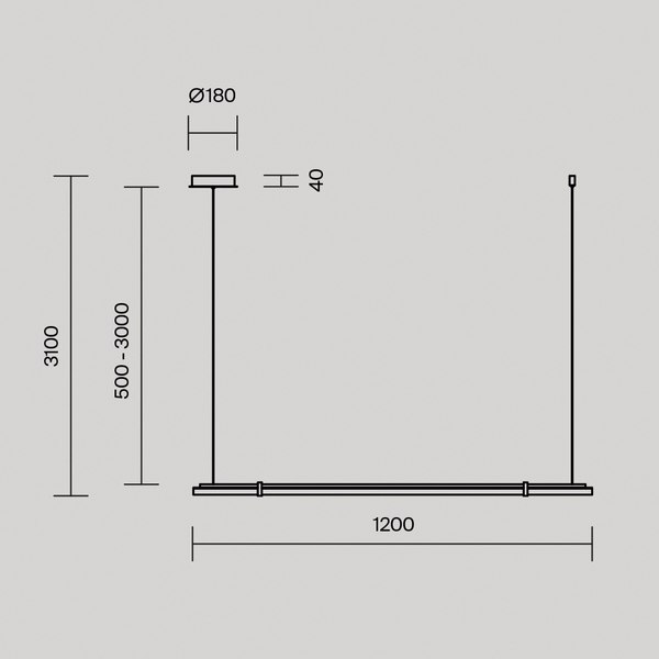 Потолочный светильник Maytoni Modern MOD340PL-L20BS3K