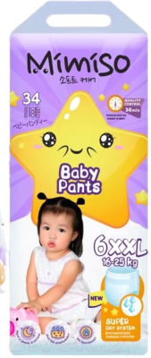 Подгузники-трусики детские Mimiso 6 XXL 16-25кг - фото
