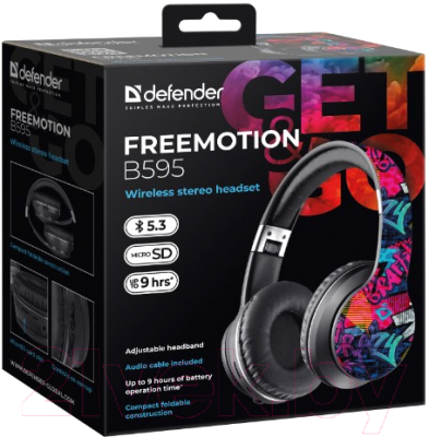 Беспроводные наушники Defender FreeMotion B595 / 63597