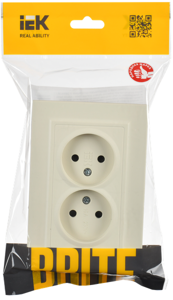 Розетка IEK Brite BR-R23-10-K10-F