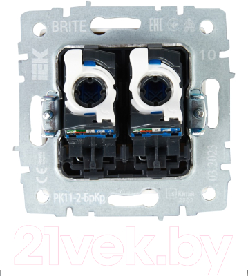 Розетка IEK Brite BR-K20-2-K10