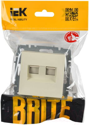 Розетка IEK Brite BR-K20-2-K10