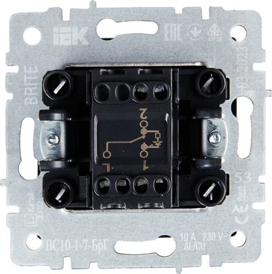 Выключатель IEK Brite BR-V12-1-10-K53