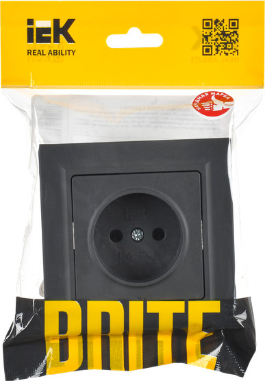 Розетка IEK Brite BR-R10-10-K53-F