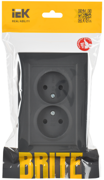 Розетка IEK Brite BR-R20-10-K53-F