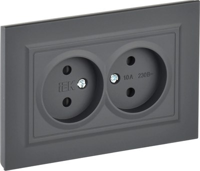 Розетка IEK Brite BR-R23-10-K53-F - фото