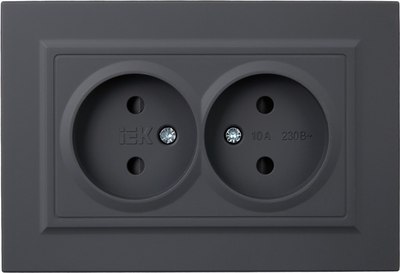 Розетка IEK Brite BR-R23-10-K53-F