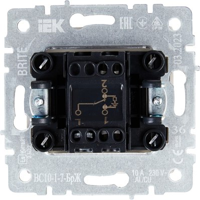 Выключатель IEK Brite BR-V12-1-10-K36