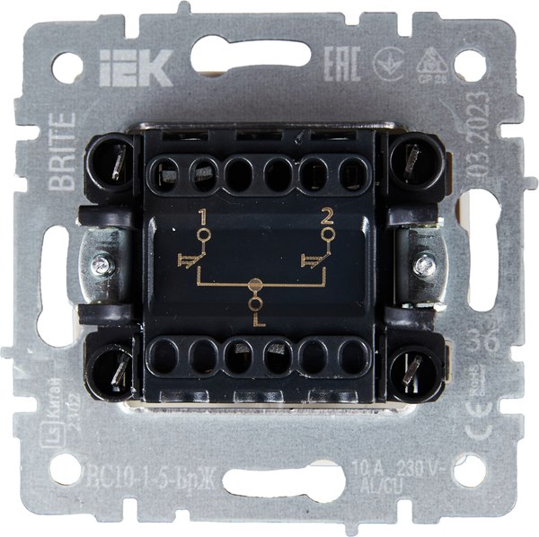 Выключатель IEK Brite BR-V15-0-10-K36