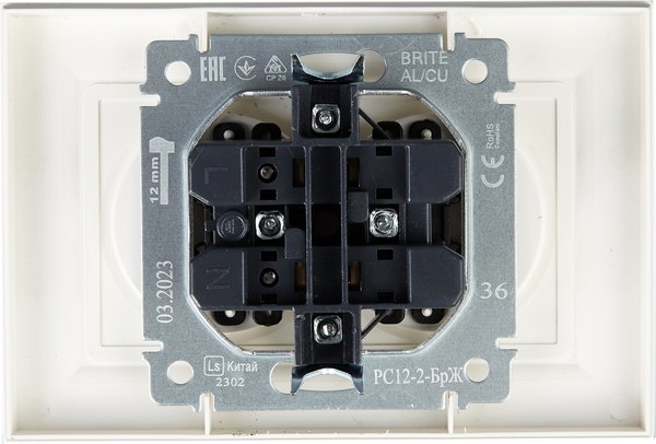 Розетка IEK Brite BR-R20-10-K36-F