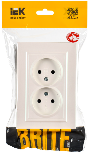 Розетка IEK Brite BR-R20-10-K36-F