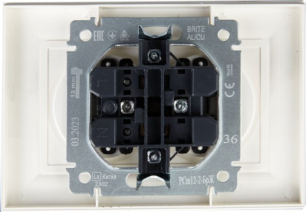 Розетка IEK Brite BR-R23-10-K36-F