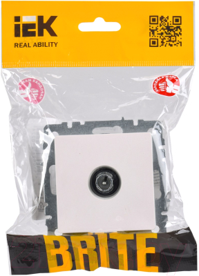 Розетка IEK Brite BR-A10-P-K36