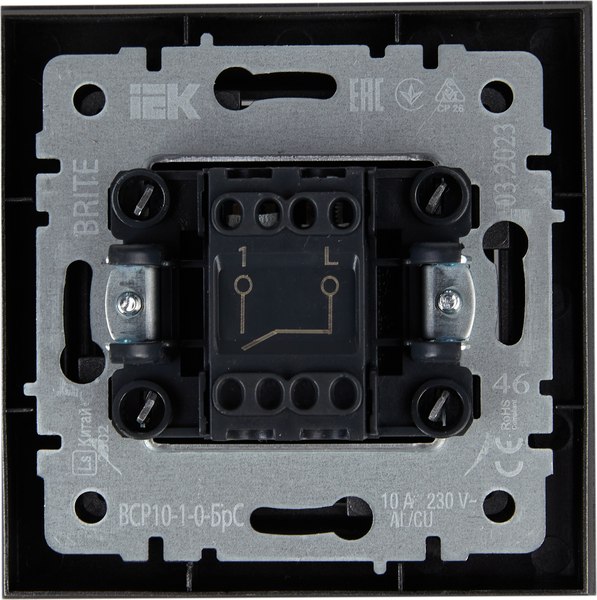 Выключатель IEK Brite BR-V10-0-10-K46-F