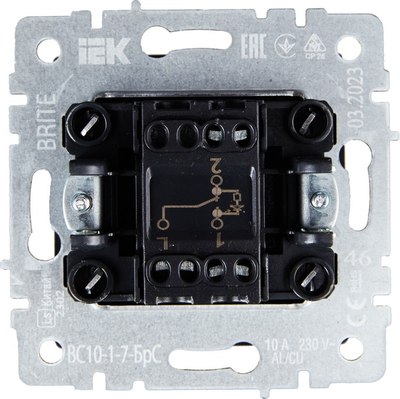 Выключатель IEK Brite BR-V12-1-10-K46