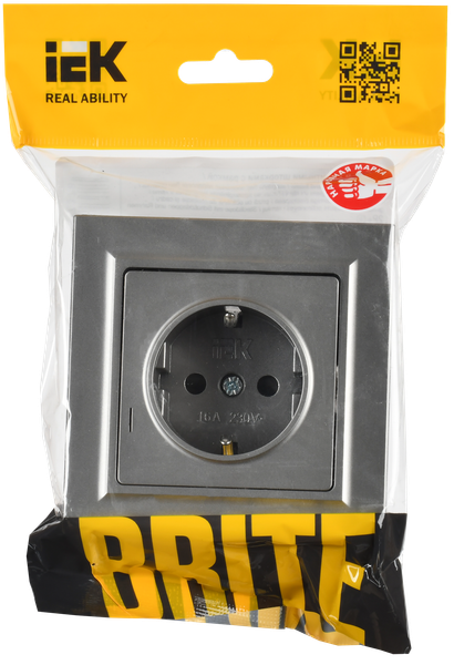 Розетка IEK Brite BR-R14-16-K46-F