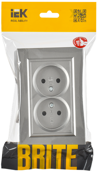 Розетка IEK Brite BR-R20-10-K46-F