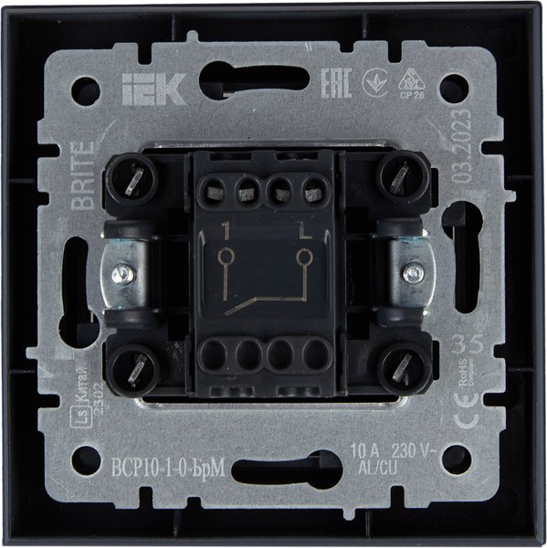 Выключатель IEK Brite BR-V10-0-10-K35-F