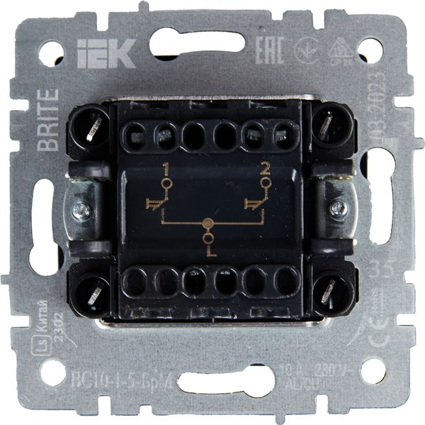 Выключатель IEK Brite BR-V15-0-10-K35