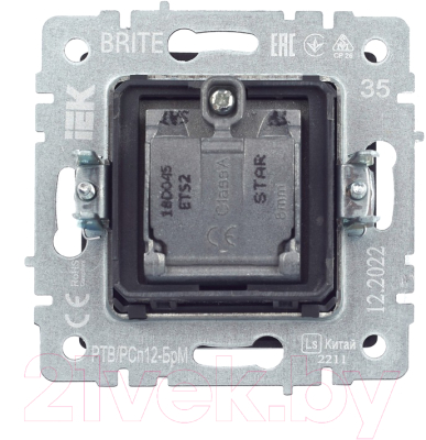 Розетка IEK Brite BR-AF20-O-K35