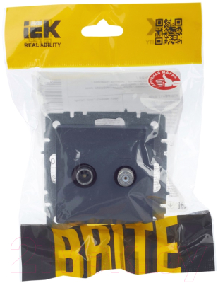 Розетка IEK Brite BR-AF20-O-K35