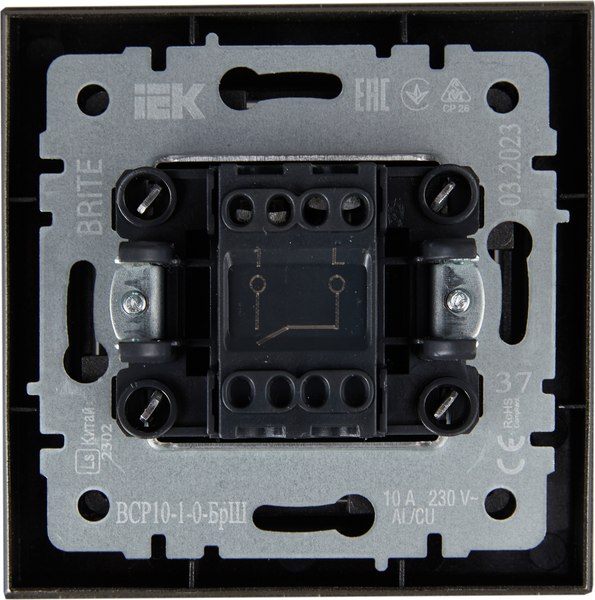 Выключатель IEK Brite BR-V10-0-10-K37-F
