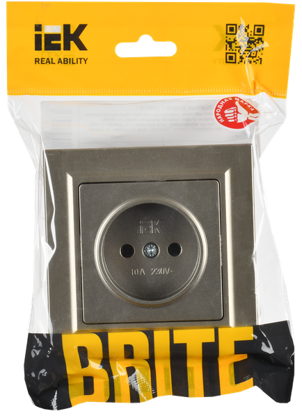 Розетка IEK Brite BR-R10-10-K37-F