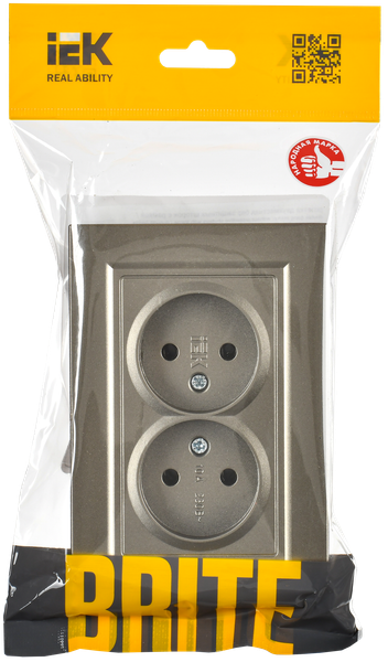 Розетка IEK Brite BR-R20-10-K37-F